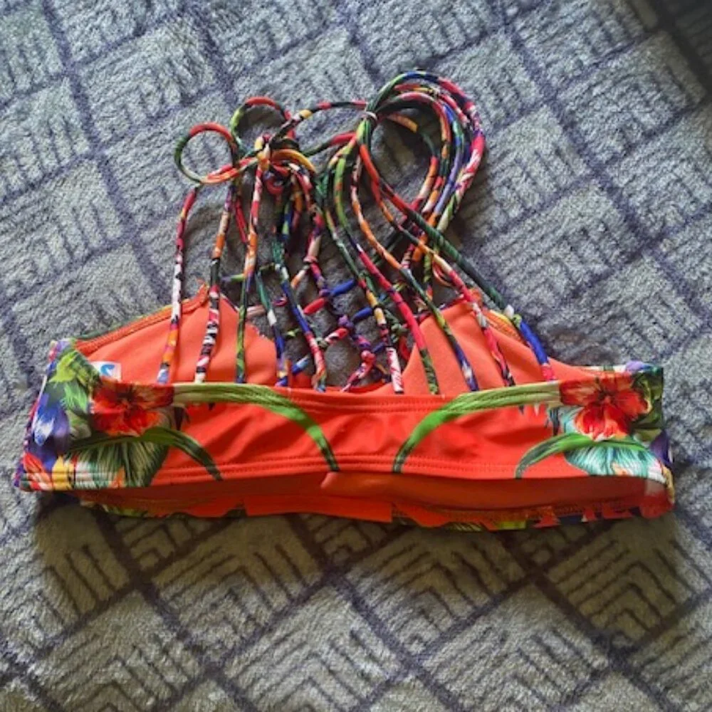 Braided multi-strap bikini top